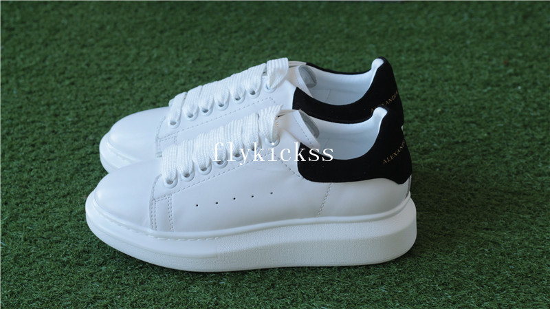 Alexander McQueen Oversized Sneaker White Black Suede